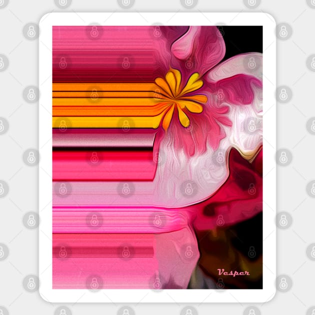 Palette of a Pink Begonia Sticker by VespersEmporium